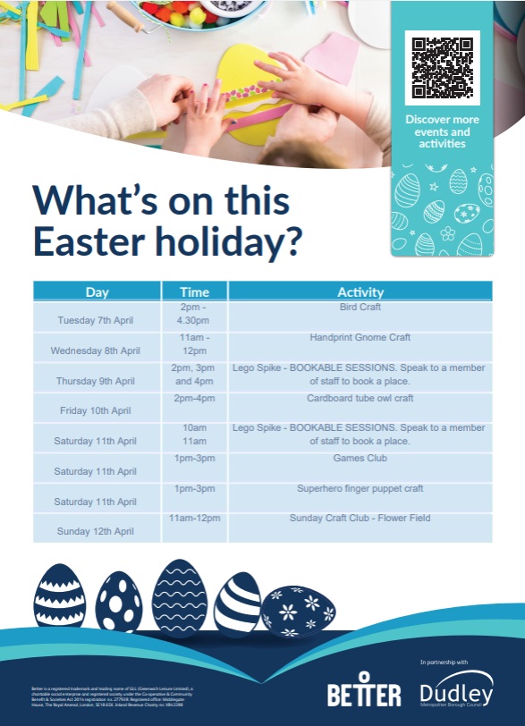 Stourbridge library event 12 April 2026